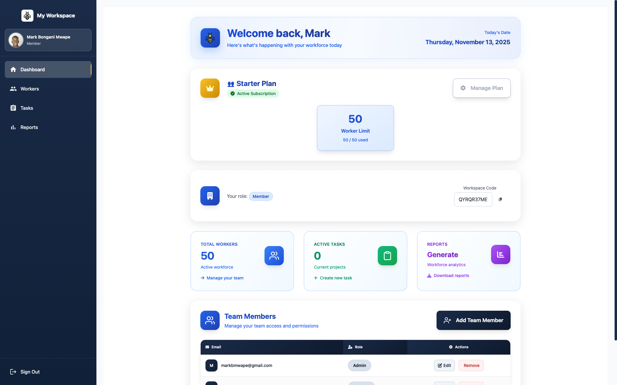 Embee Accounting Dashboard